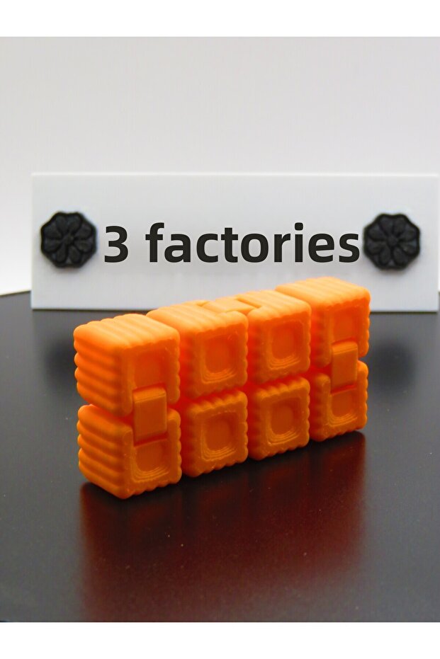 مكعب لا نهاية له بنمط اليقطين - برتقالي - 4