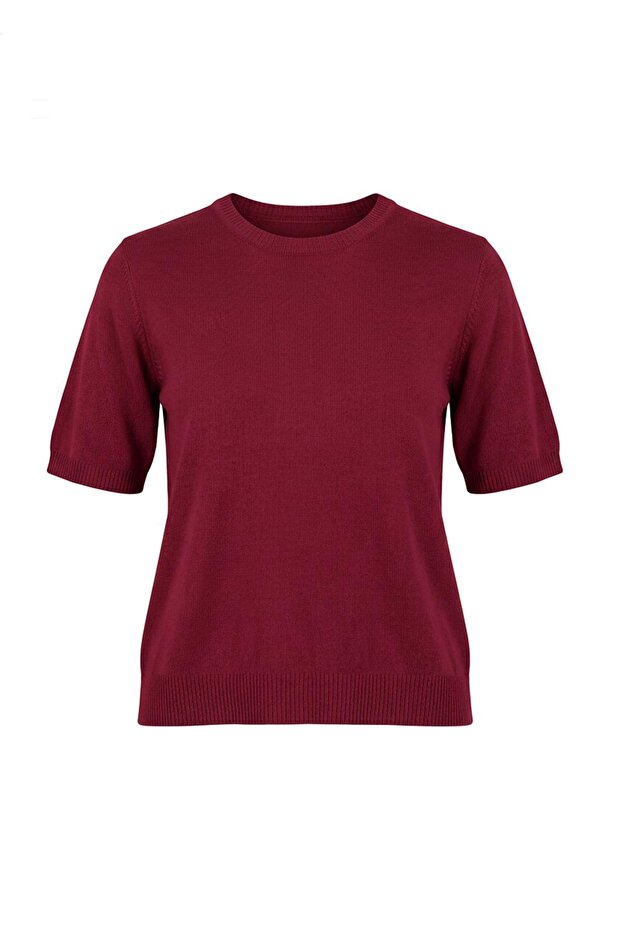 Bordo Basic Hırka-Bluz 2'li Takım Triko Hırka TBBAW26AV00046 - 6