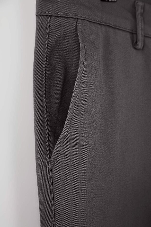 Gri Erkek Gabardin Dokulu Kumaş Pantolon TMNAW26PL00026 - 11