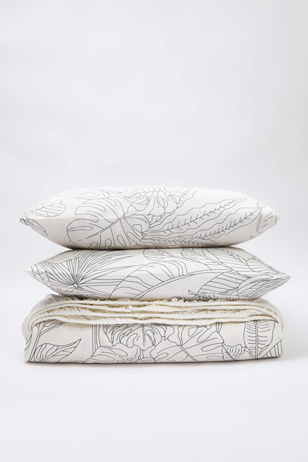 Σετ κρεβατοκάμαρας με διπλό σχέδιο λουλουδιών, εύκολο στο σιδέρωμα TPHAW26CKN00017 - 1