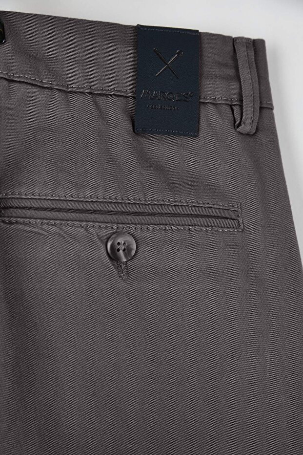 Gri Erkek Gabardin Dokulu Kumaş Pantolon TMNAW26PL00026 - 13