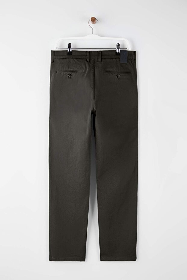 Haki Erkek Gabardin Dokulu Kumaş Pantolon TMNAW26PL00026 - 7