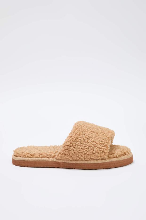 Camel Peluş Kadın Ev Terliği TAKAW26ER00020 - 6