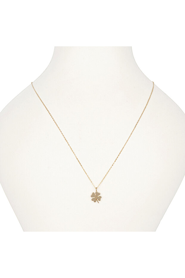 Yonca Hayalet Altın Kolye - 1