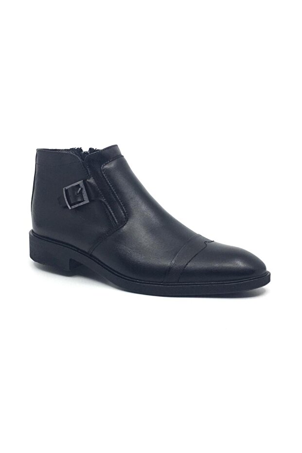 Taşpınar 010 100% Genuine Leather Men's Daily Winter Comfortable Classic Zippered Boots 39-45