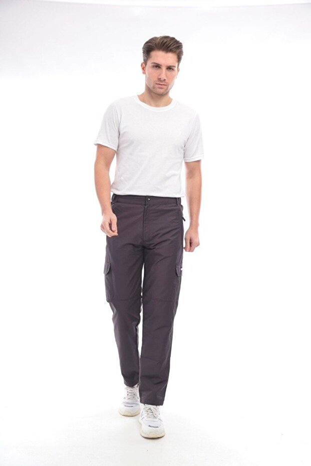 Twill Combed Cotton Fabric Men's Cargo Pants 0404