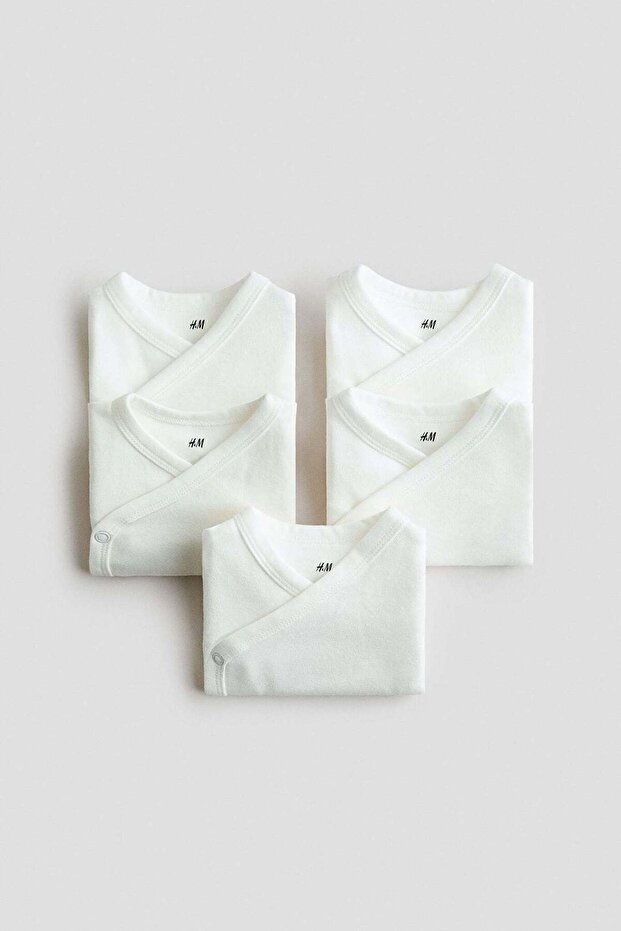 مجموعة من 5 بدلات جسم قطنية - 2