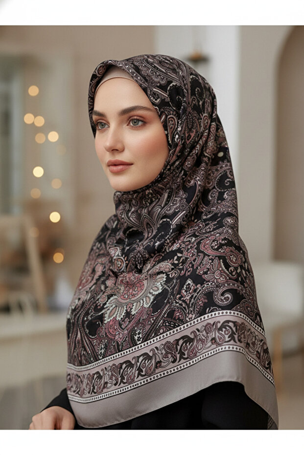 شال ناعم بنمط التوليب 70×180