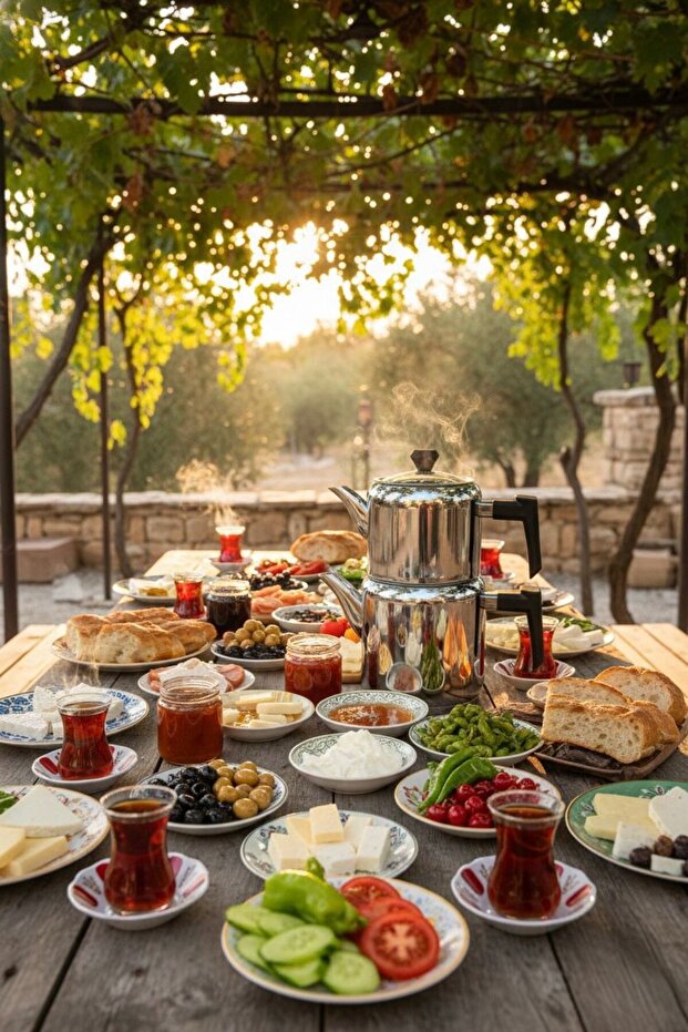 Master Chef Mimoza 4 Parça Orta Boy Çaydanlık - 2