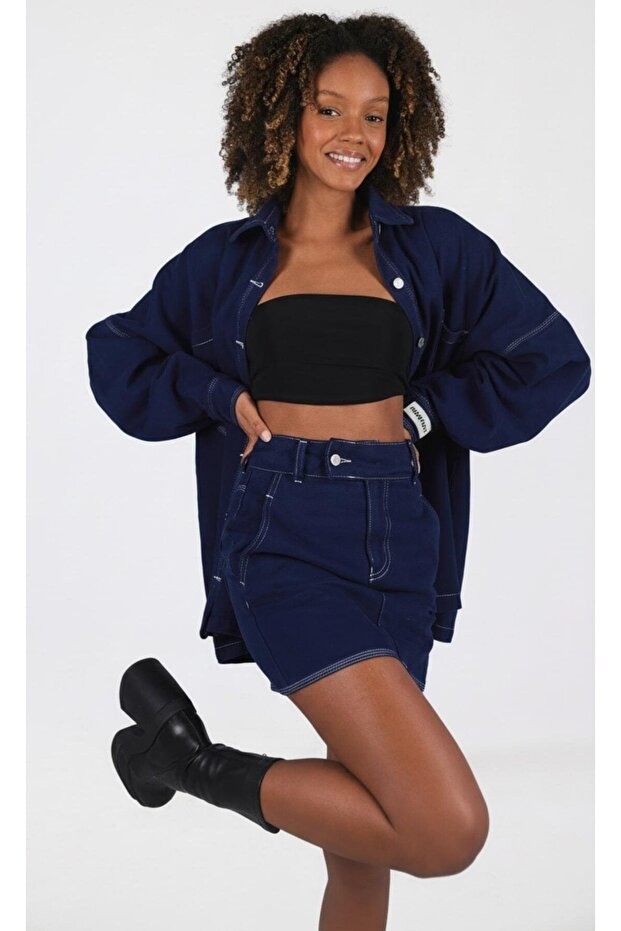 Sofie suknja tamnoplava - 4