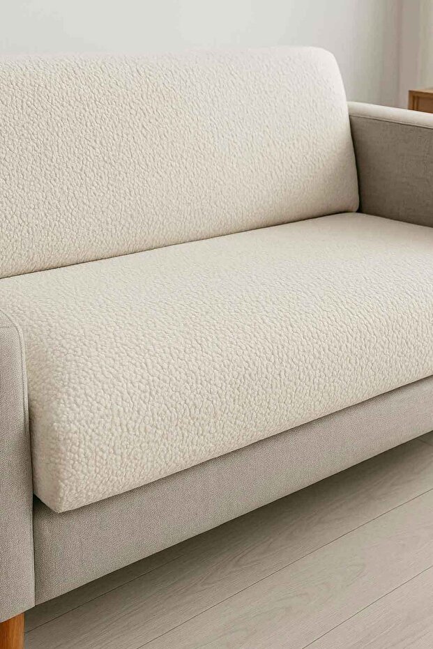 Decomia Home Daisy Kabartmalı Yumuşak Koltuk Örtüsü Çok Amaçlı Koltuk Şalı Kaymaz Süngerli (165x205 cm)
