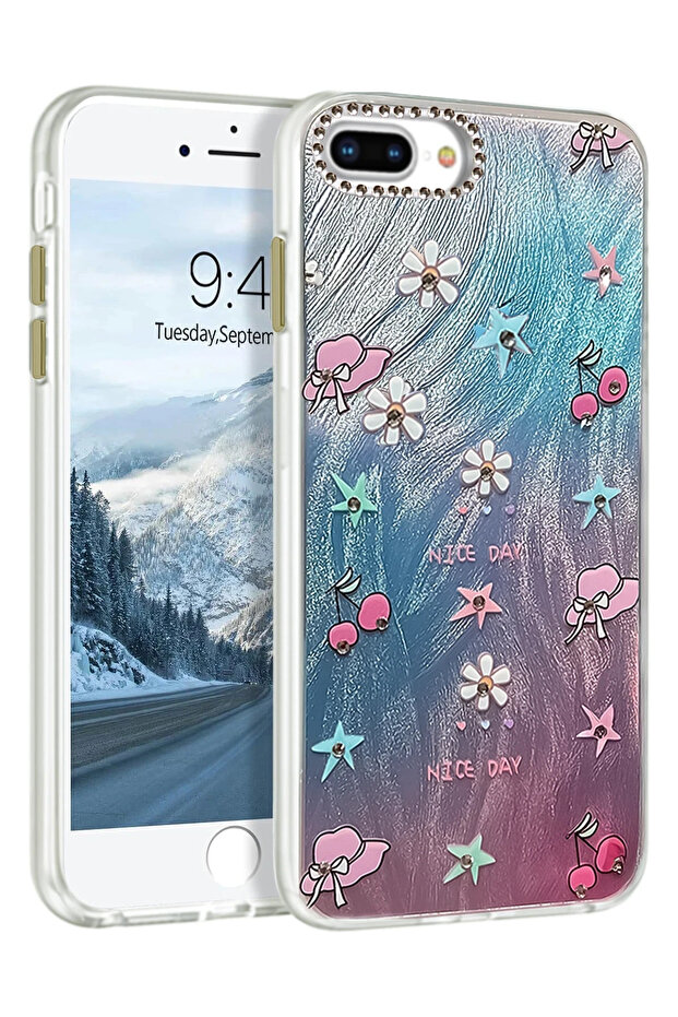 غطاء حماية لهاتف آيفون 7 بلس من RDBYDN بنمط مرآة - (143102) نمط 4 - 1