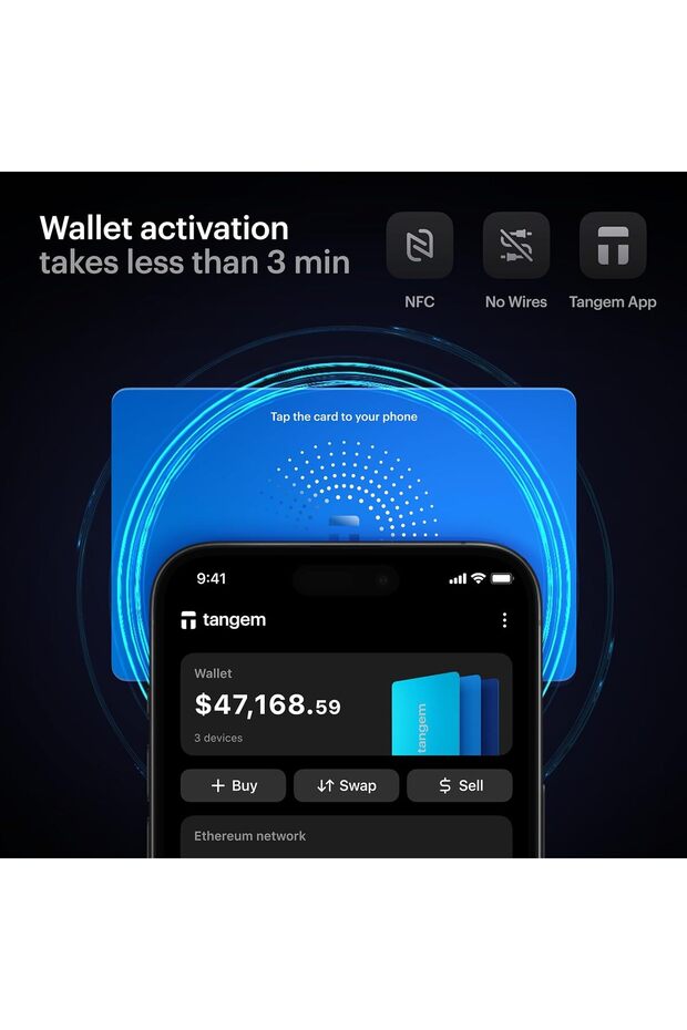 Hyper Blue Kripto Para Cüzdanı (Cold Wallet) 3'lü kart - 6