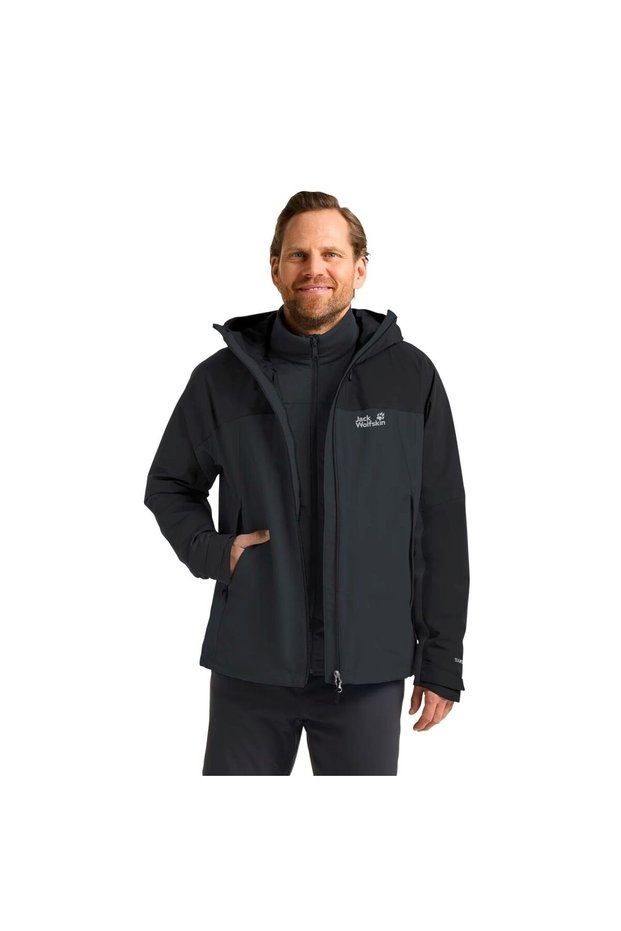 Wild Places 3in1 Men's Gray Outdoor Jacket Men's Outdoor Jacket A65257