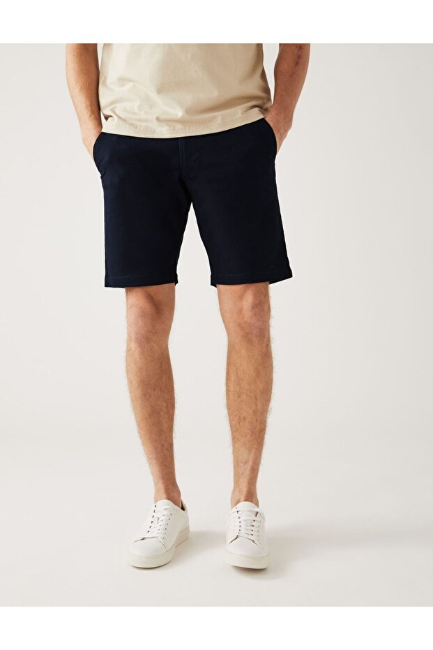Regular Fit Chino Şort - 2