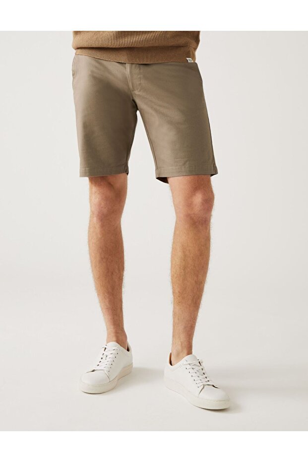 Regular Fit Chino Şort - 3