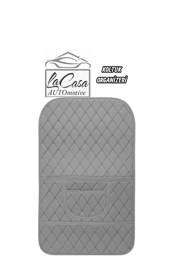 Lacasa Car Seat Organizer, In-Car Organizer, Seat Organizer, Seat Protector (1 Piece) Gray