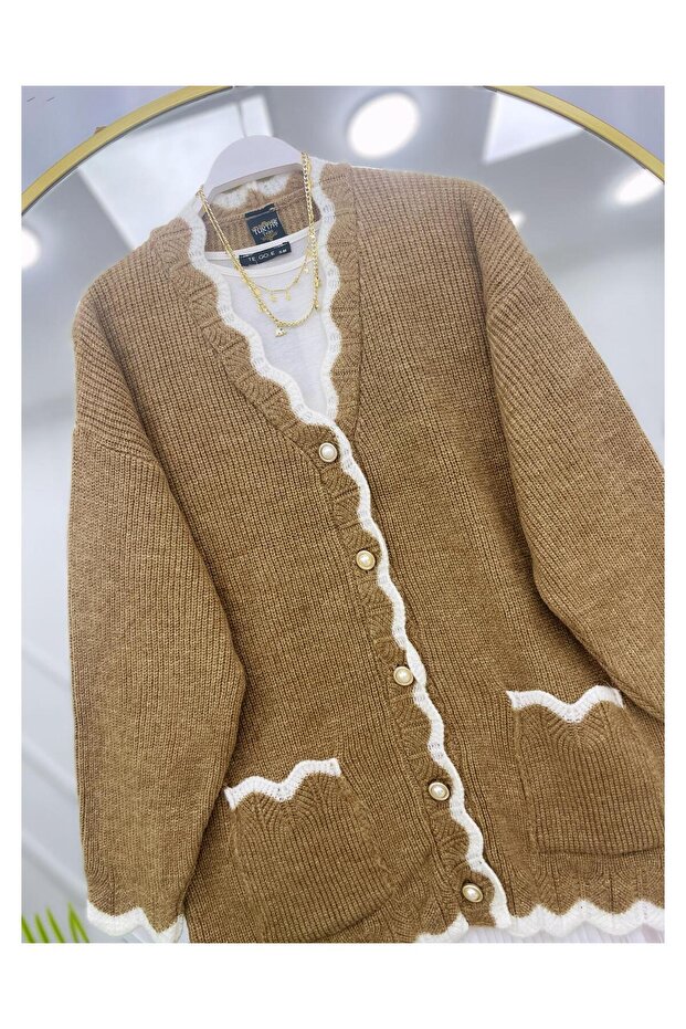 NAKIŞ DESENLİ TRİKO HIRKA - 3