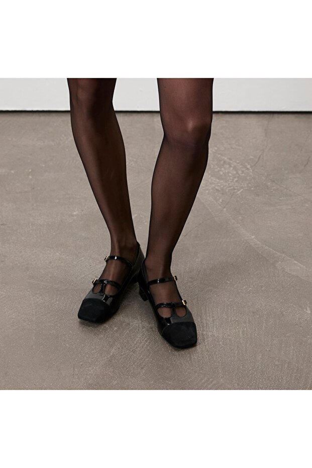 Elni Black Women's Casual Leather Shoes