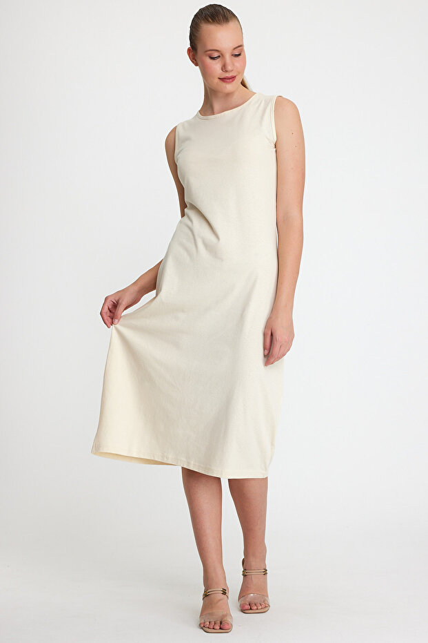 Women's Sleeveless Cotton Combed Dress Underlay - Innerwear