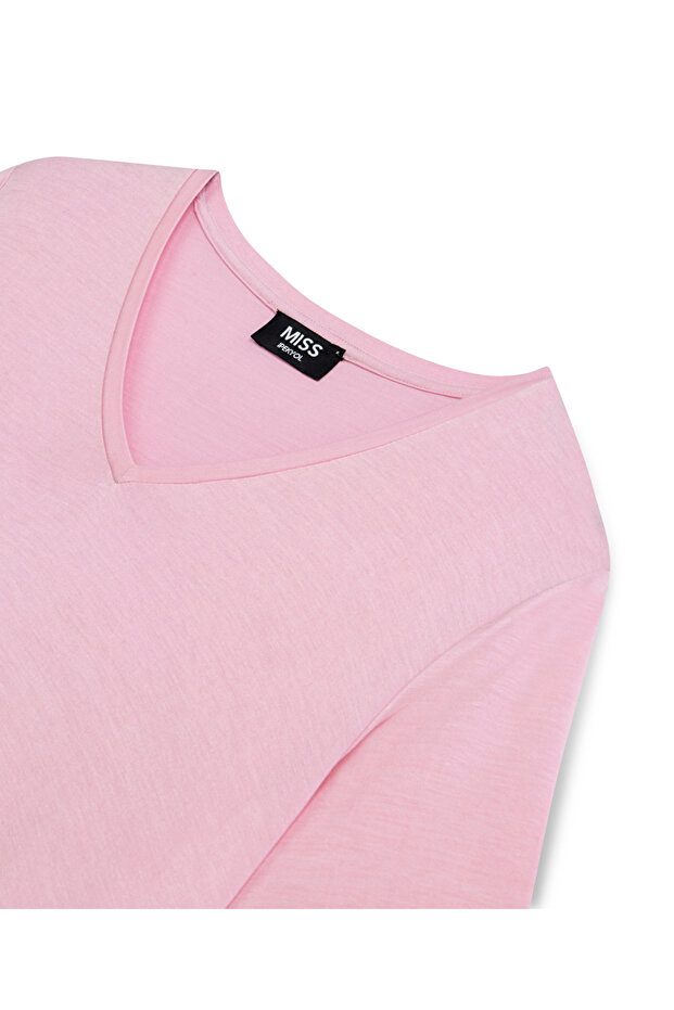 V yaka basic tişört - 4