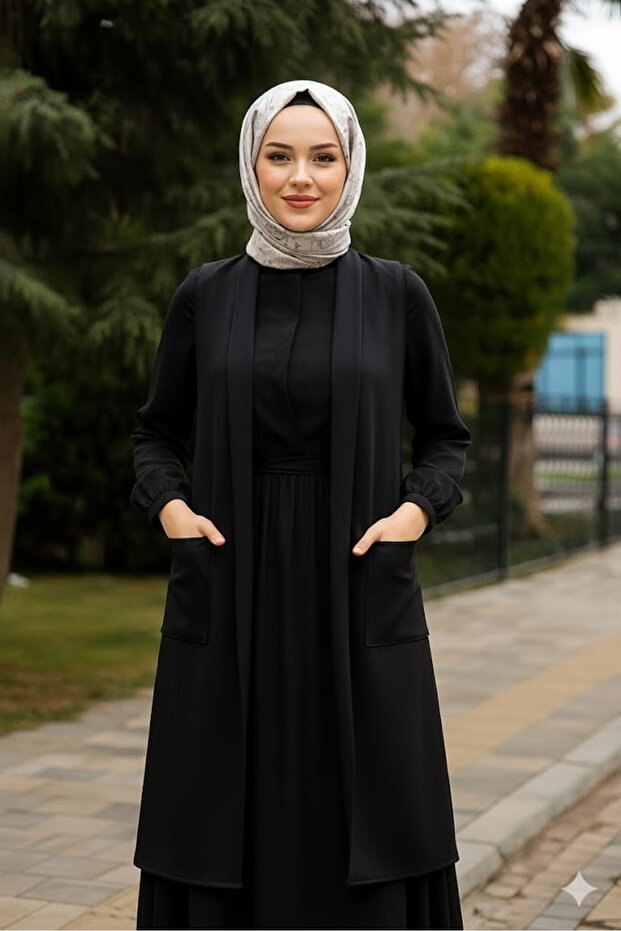 UZUN CEPLİ YELEK - 2