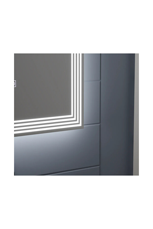 Rectangular LED Mirror with Defogging, 80x60cm, ADIS Basic Touch - 4