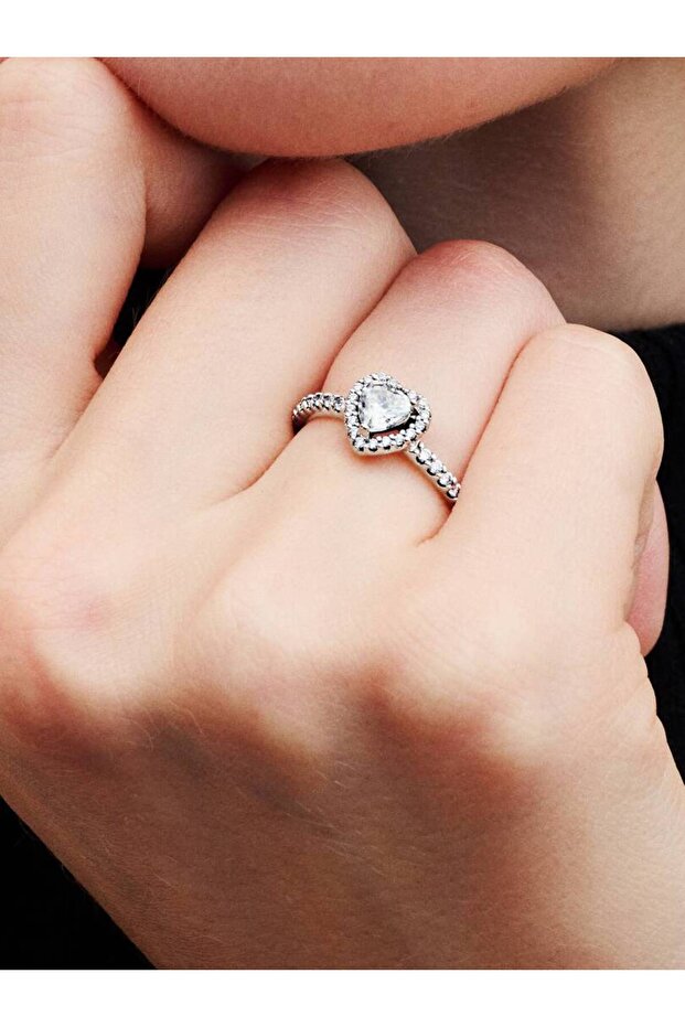 Asil Kalp Gümüş 925 Ayar Gümüş Yüzük - 5