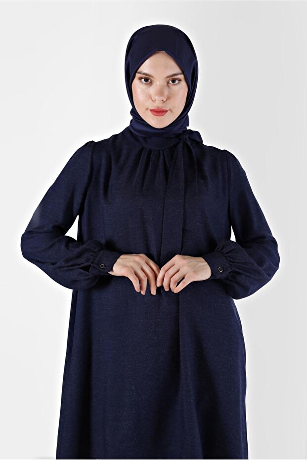 TUNIC 42259-1 WITH BOW DETAILED BACK ZIPPER