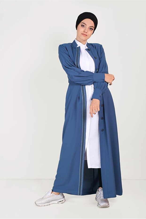 Buttoned Collar Oversuit 10195 - 2