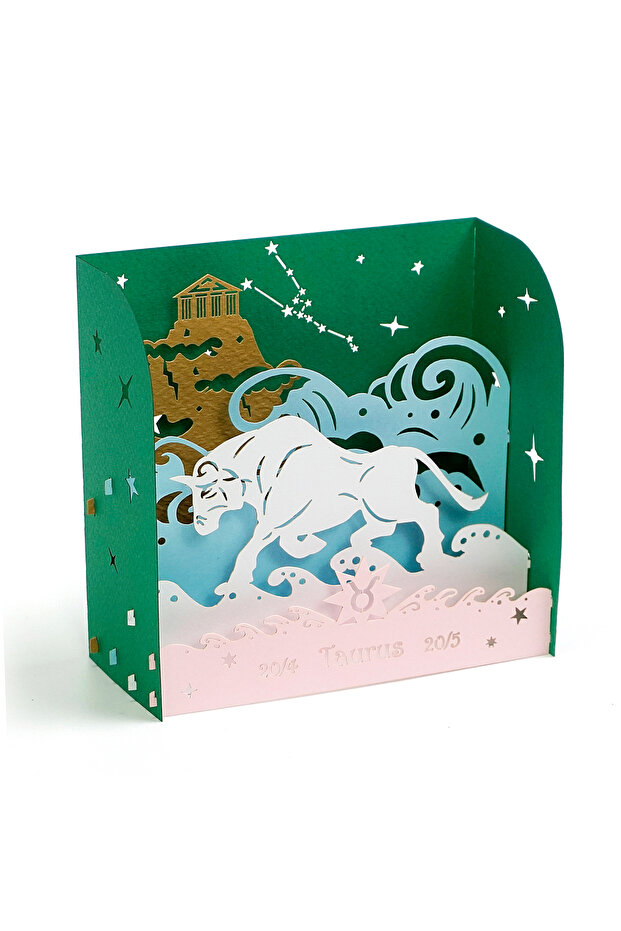 صندوق برج الثور - صندوق هدايا ثلاثي الأبعاد لبرج الثور - 1