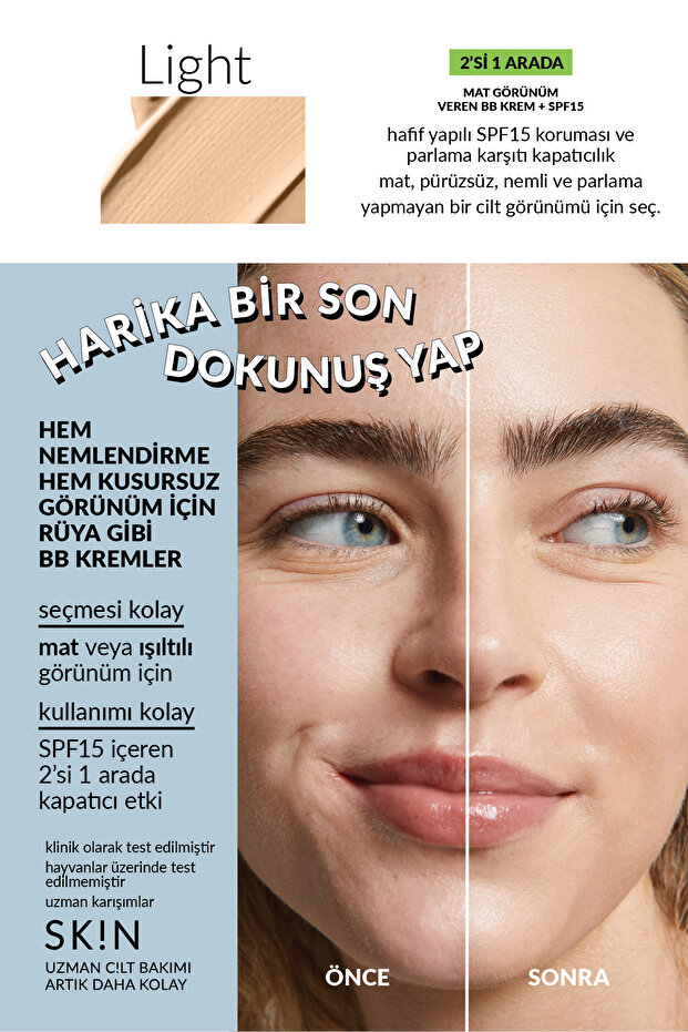 Nutra Effects Mat Bb Krem 30 Ml. Light - 3