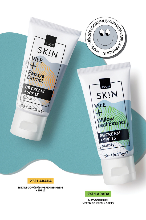 Medium SK!N Vit E + Papaya Extract BB Cream +Spf15 Glow - 3