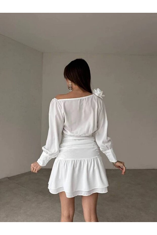 Balon kol elbise - 2