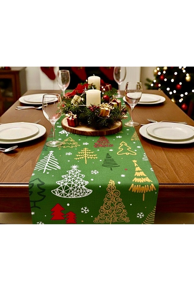 Yılbaşı desenli runner - 1