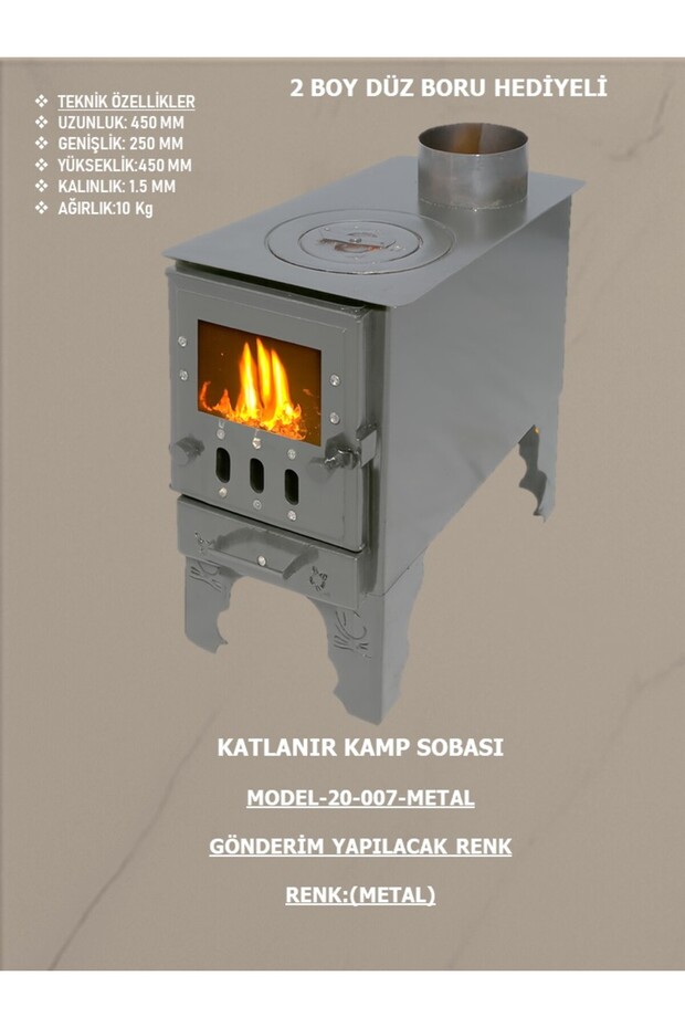 SÖK TAK MANGAL GRUBU-KAMP SOBASI-CADIR SOBASI-odun sobası - 2