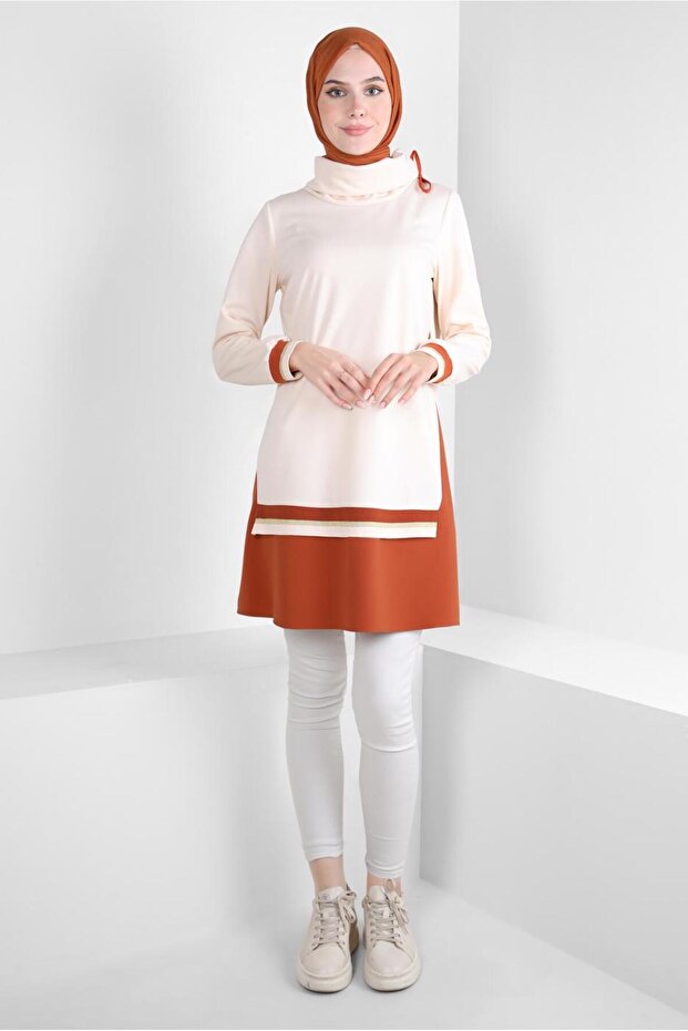 GARNİLİ ÖRME TUNİK 44235 - 2