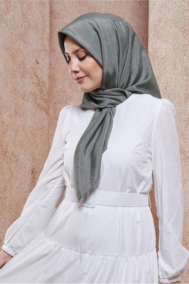 ALVİNA MONOGRAM EŞARP 8442