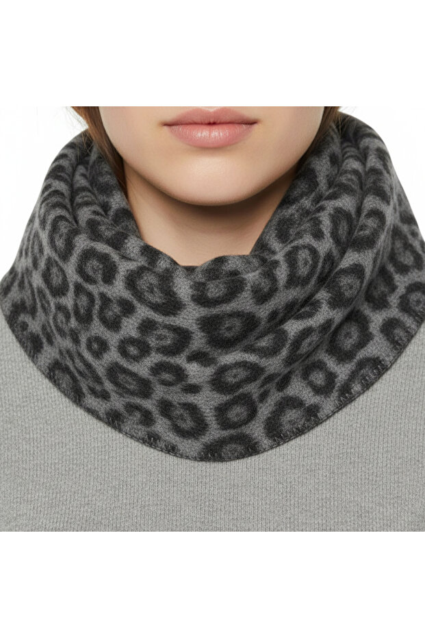 Leopar Desenli Atkı - 6