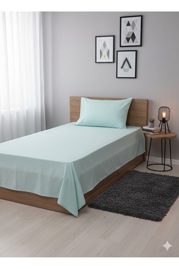 Untaş Single Elastic-Free Sheets and 1 Pillow Covers