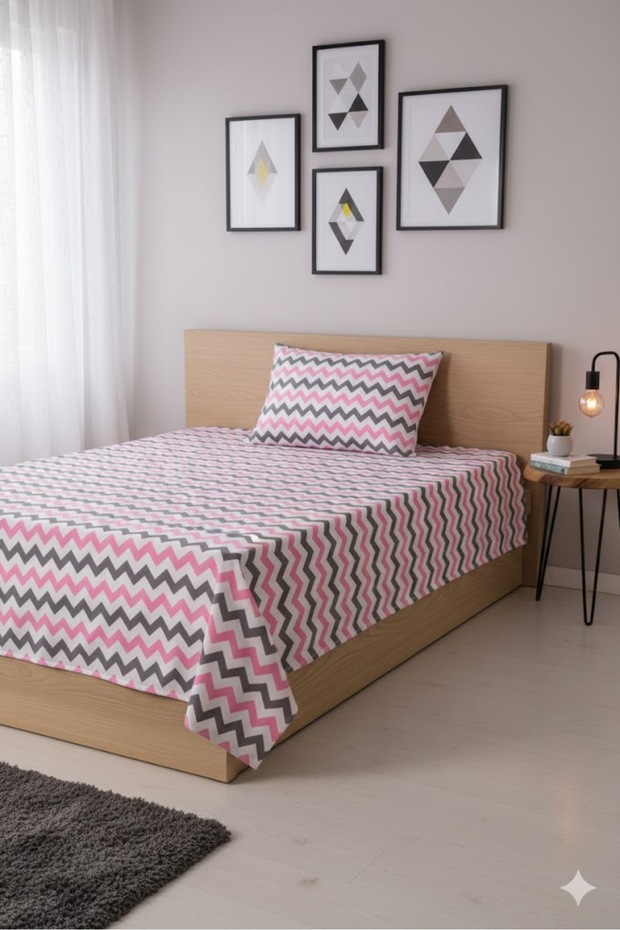 Single Elastic Unity Sheet and 1 Pillowcase - 1