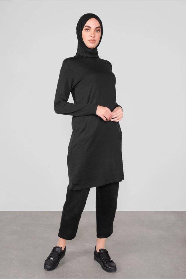 Silvery Strip Detail Tunic 41003