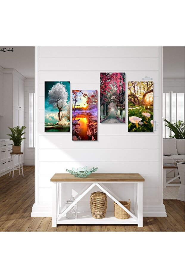 4 Parçalı Mdf Tablo - 2