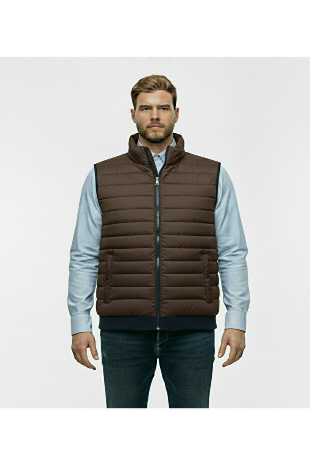 Plus Size Knitted Quilted Vest