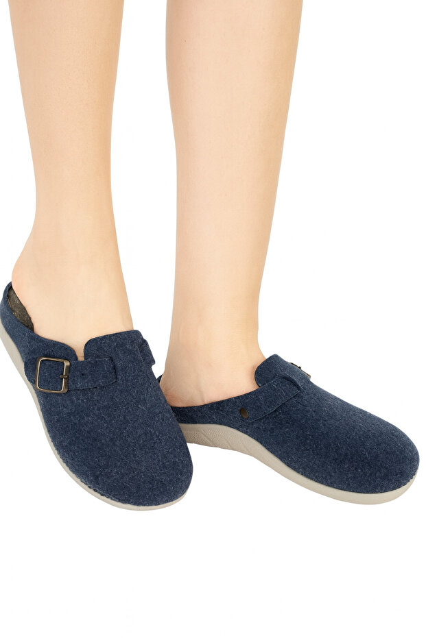 Felt Fabric Side-Sealed Orthopedic Comfort Winter Indoor Slippers