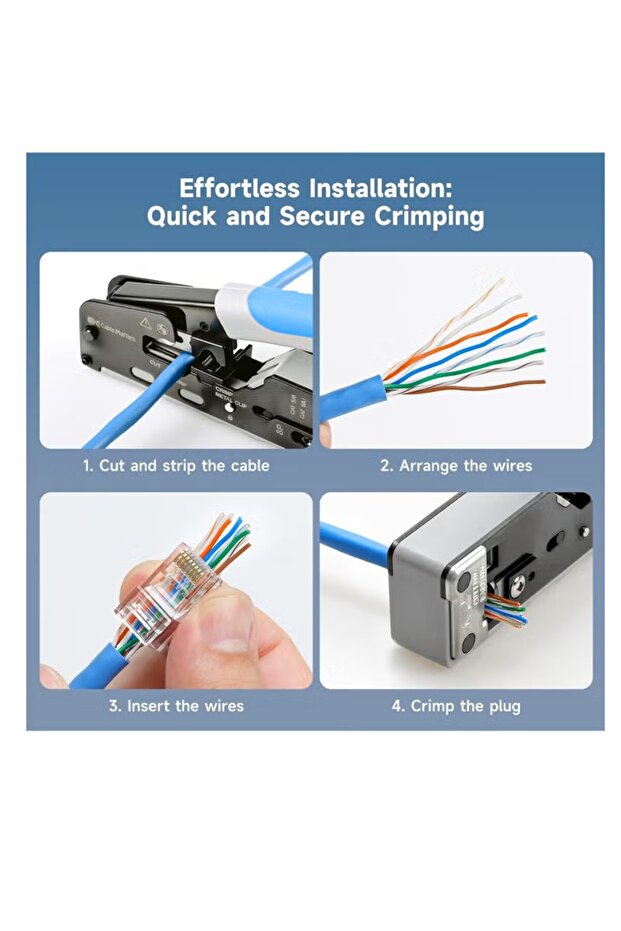 قابس RJ45 معياري لـ CAT 6 UTP - 3