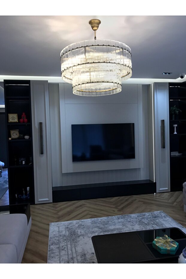 New Royale Bronz Crystal Avize - 5