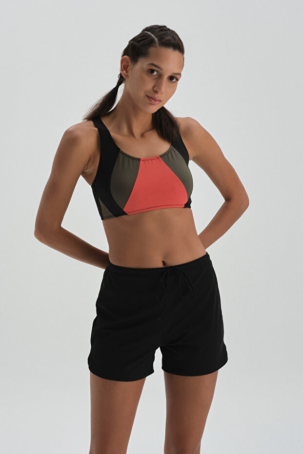 Siyah Taytlı Şort - 1