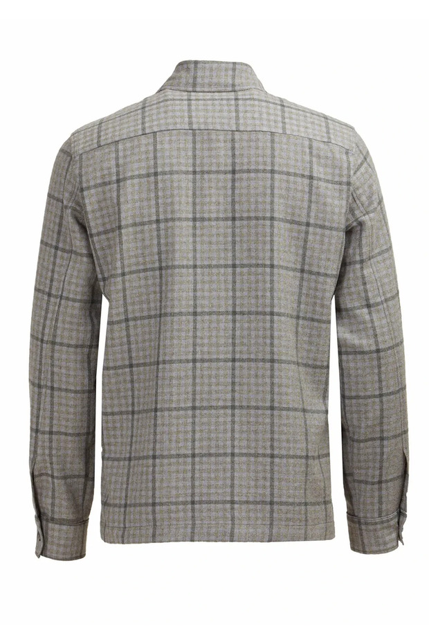 Gri Gömlek Ceket - 4