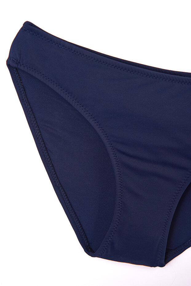 Lacivert Orta Kenar Tek Bikini Alt - 2